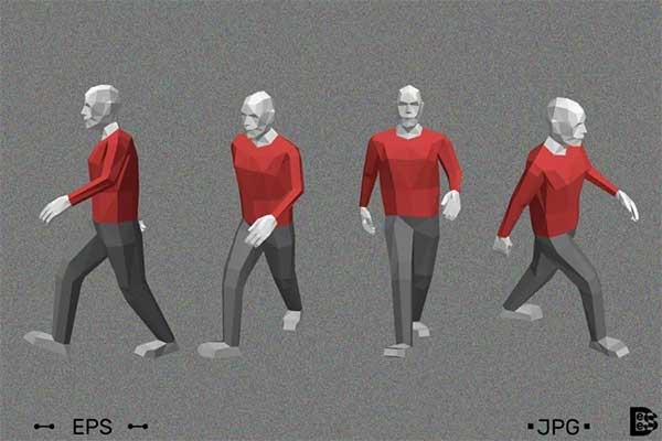 3D Low Poly Male | 26 + Vector | JPG | EPS | PNG Free & Premium Downloads